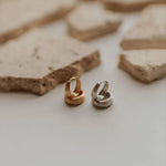 Rue Gold Brushed Hoops