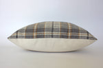 12x20 Brown Plaid Pillow Cover
