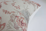 12x20 Tan Floral Lumbar Pillow Cover
