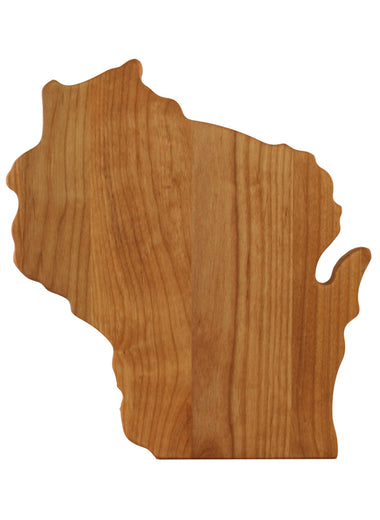 Wisconsin Shaped Cheese Serving Board