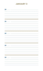 Denim One Line A Day