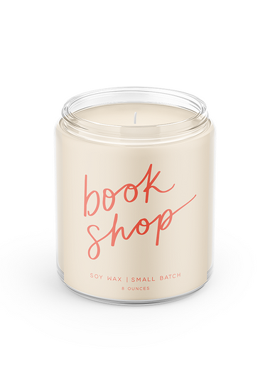 8 oz Poured Goods Candle - Book Shop
