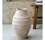 17" Antique Wash Terracotta Vase