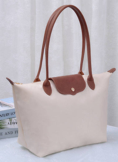 Dorian 20" Nylon Tote Bag - Ivory
