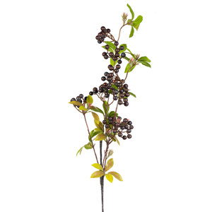 36" Large Berry Spray - Burgundy