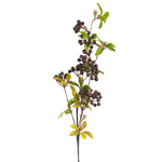 36" Large Berry Spray - Burgundy