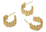 Madison Gold Hoop Studs