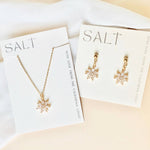 Gold Crystal Flower Necklace