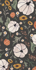 Floral Pumpkin Guest Towels