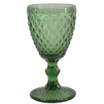Diamond-Patterned Water or Wine Glass
