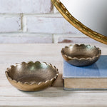 Gold Scallop Bowl