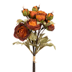 16" Ranunculus Bundle - Rust
