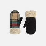 Sherpa Cuff Plaid Mitten