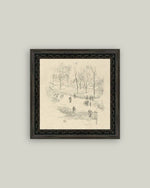9x9 Kensington Gardens in Winter Framed Art