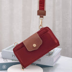 Mila Wallet Crossbody with Boho Wristlet - Moss
