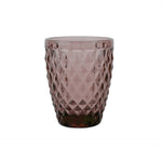 Diamond-Patterned Glass Cup