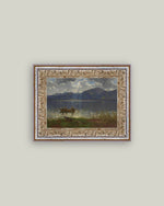 8x10 Fishermen on Lake Framed Art