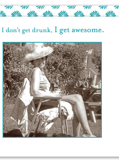 I Get Awesome Beverage Napkin