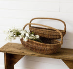 Oval Wicker Harvest Basket