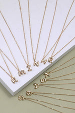 Personalized Balloon Initial Necklace: Gold