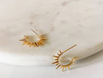 Mikel 18k Gold Starburst Earrings