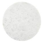 White Marble Footed Tray - 12"