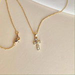 Crystal Cross Necklace