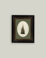 7x9 Oval Matte Tree Framed Art