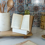 Kendal White Marble Cook Book Holder