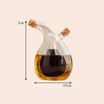 Glass Oil & Vinegar Cruet Dispenser