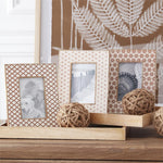 Wood & Resin Tile Photo Frame - 4x6