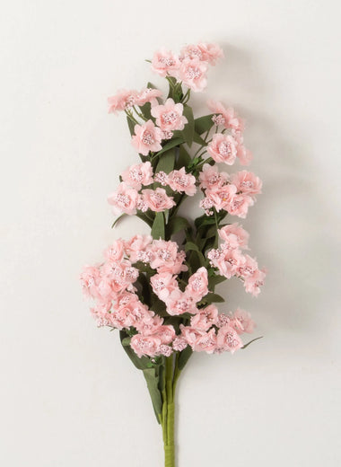 28" Pink Cherry Blossom Stem
