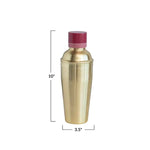Gold Finish Stainless Steel Cocktail Shaker