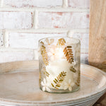 5" Dried Botanical Glass Hurricane