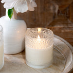 4" Beaded Glass Flameless Wax LED Candle