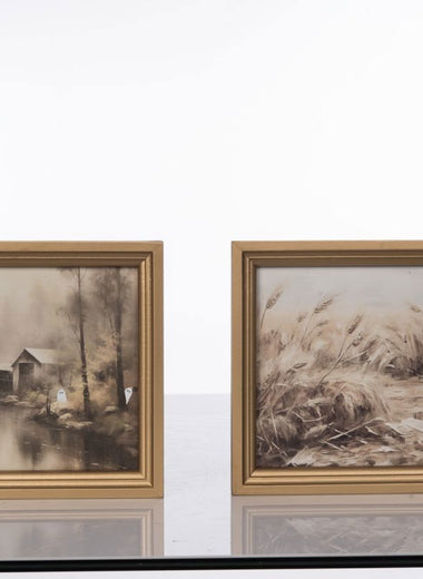 8x10" Peeking Autumn Ghosties Framed Art