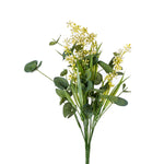 17" Eucalyptus w/ Cream Berry Bush