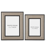 Black Wood & Linen Photo Frame