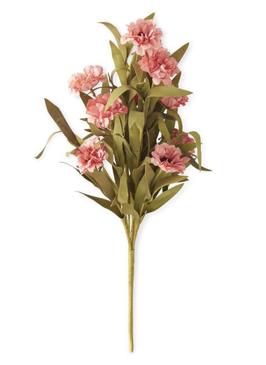 18" Coral Oriental Poppy Bush w/ Eva Foliage