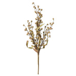 23" Cream Wood Bead Berry Bush