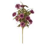 18" Purple Oriental Poppy Bush w/ Eva Foliage