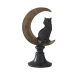 Black Cat on Crescent Moon