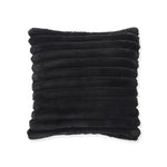 18x18 Black Faux Fur Pillow
