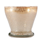 Seeded Glass Champagne Votive Holder