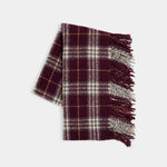 Elysia Plaid Scarf - Eggplant