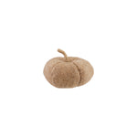 Brown Felt Pumpkin with Jute Stem