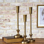 Gold Finish Candlestick Holder