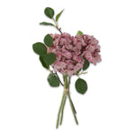12" Dark Pink Real Touch Hydrangea Bundle