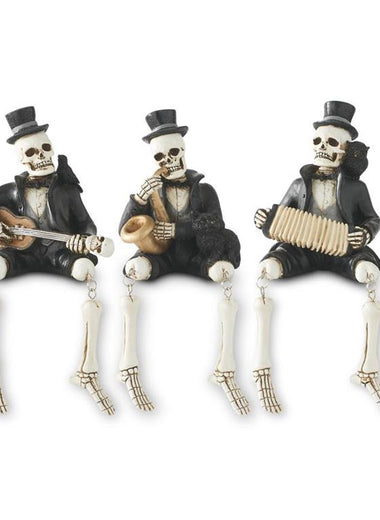 Skeleton Musician Figurine