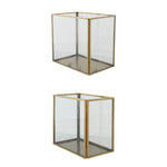 Antique Brass & Glass Display Box